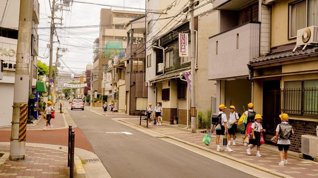 Estudantes japoneses.